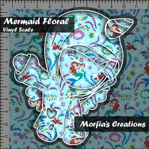 Smooth Textured Vinyl Mermaid Floral RTS