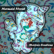 Load image into Gallery viewer, Smooth Textured Vinyl Mermaid Floral RTS
