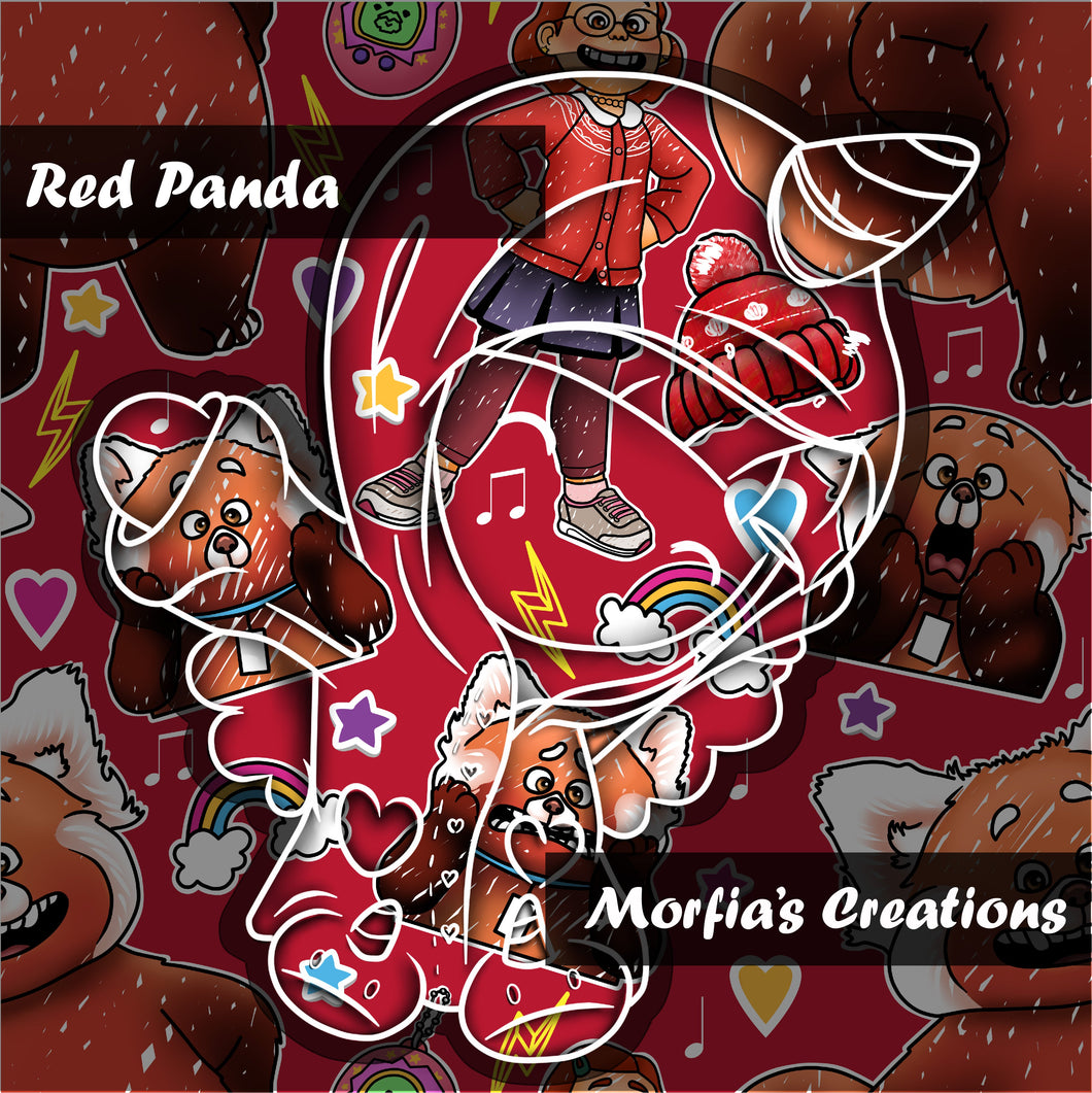 Cotton Lycra Red Panda RTS